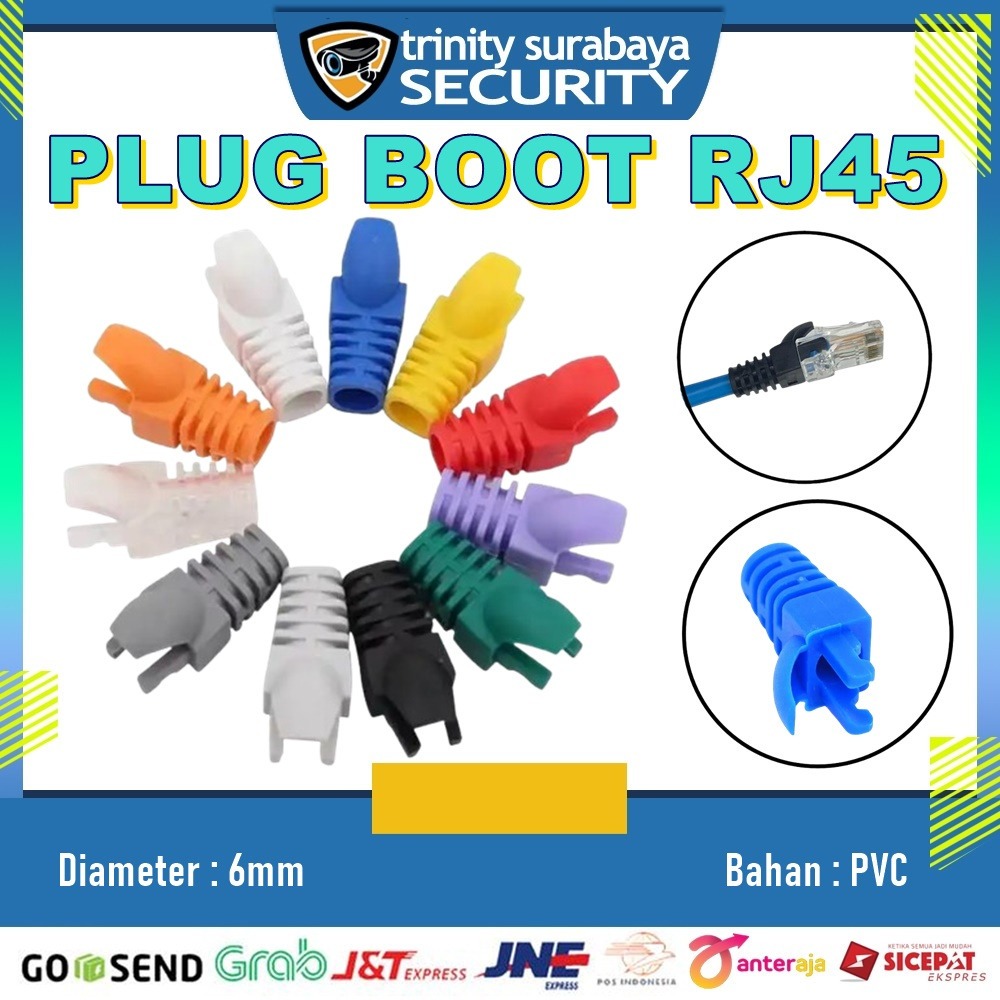 Jual PLUG BOOT / SARUNG KONEKTOR RJ45 ISI 50PC | Shopee Indonesia