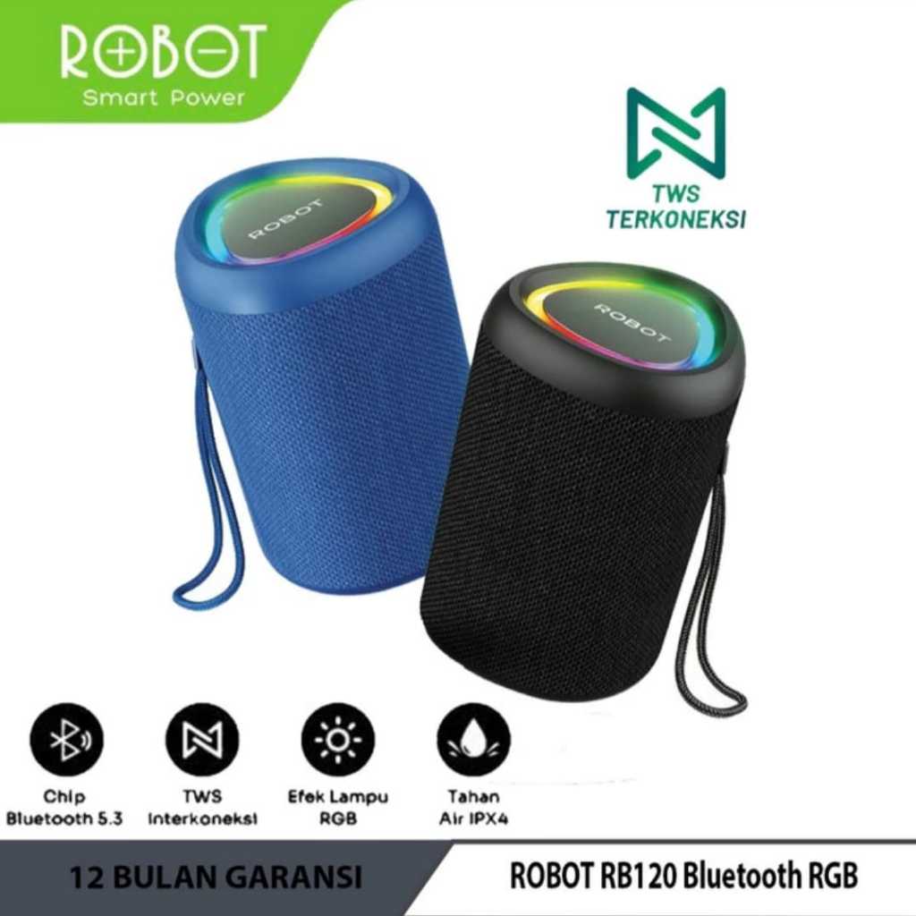 Jual Robot RB120 Bluetooth RGB Speaker BT Portable Mini Lampu RGB IP X4 ...