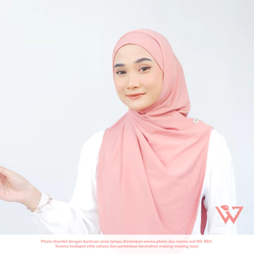 HAUWA Lalisa Hijab Bergo Melayu Instan Soft Inner Jersey