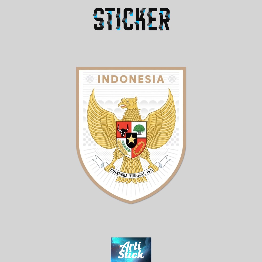 Jual Sticker EMBLEM TIMNAS GARUDA BARU | Vinyl Laminasi anti air ...