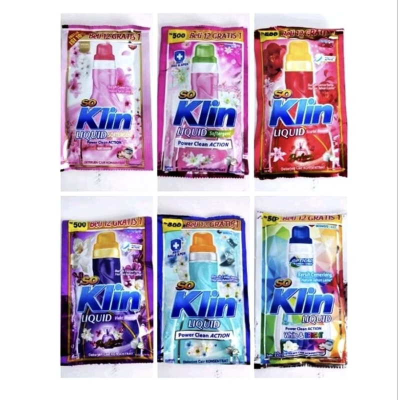Jual Klin Liquid Power Clean Action (isi 12 pcs) | Shopee Indonesia
