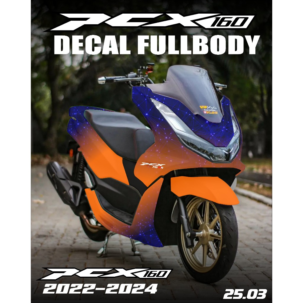 Jual OD DECAL STICKER PCX 160 2022-2024 FULL BODY PCX TERBARU WARNA ...