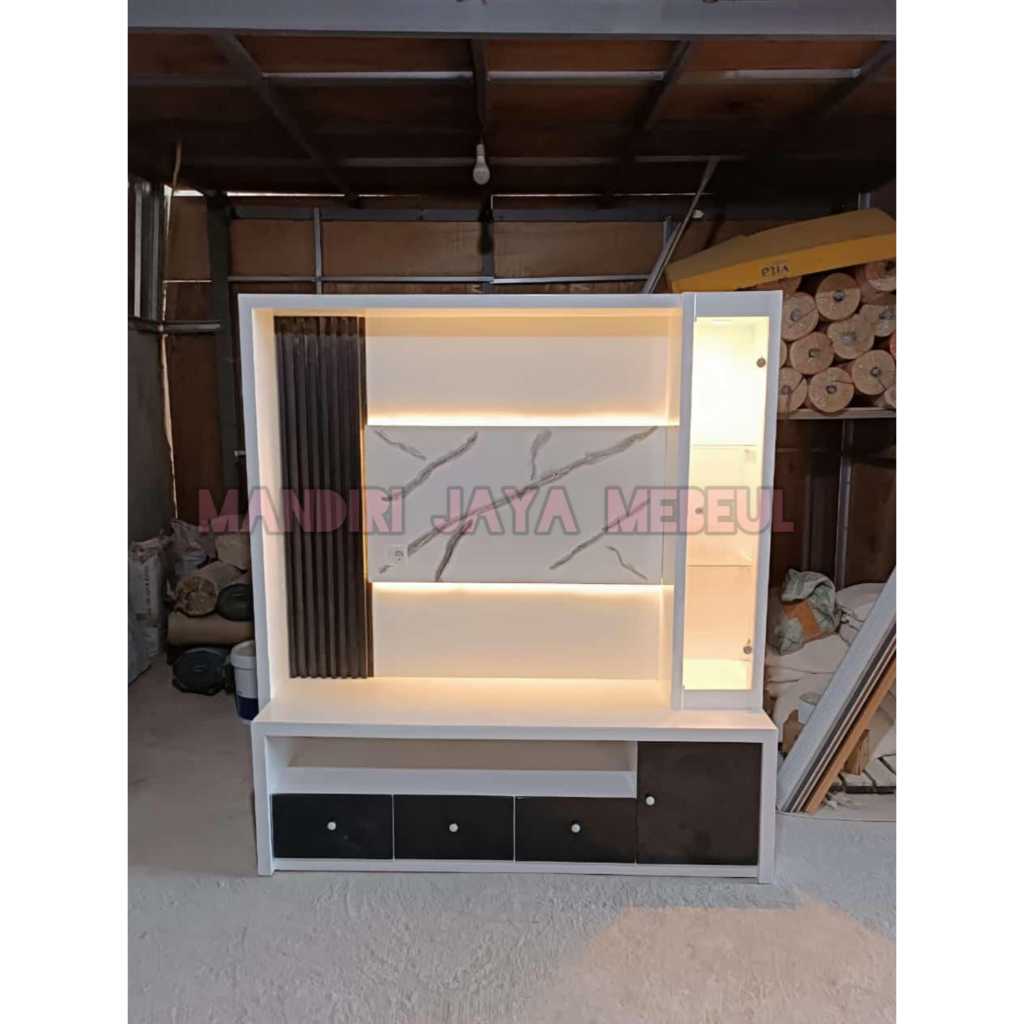 Jual Backdrop TV LED Minimalis - Desai Elegan &Fungsional untuk Ruang ...