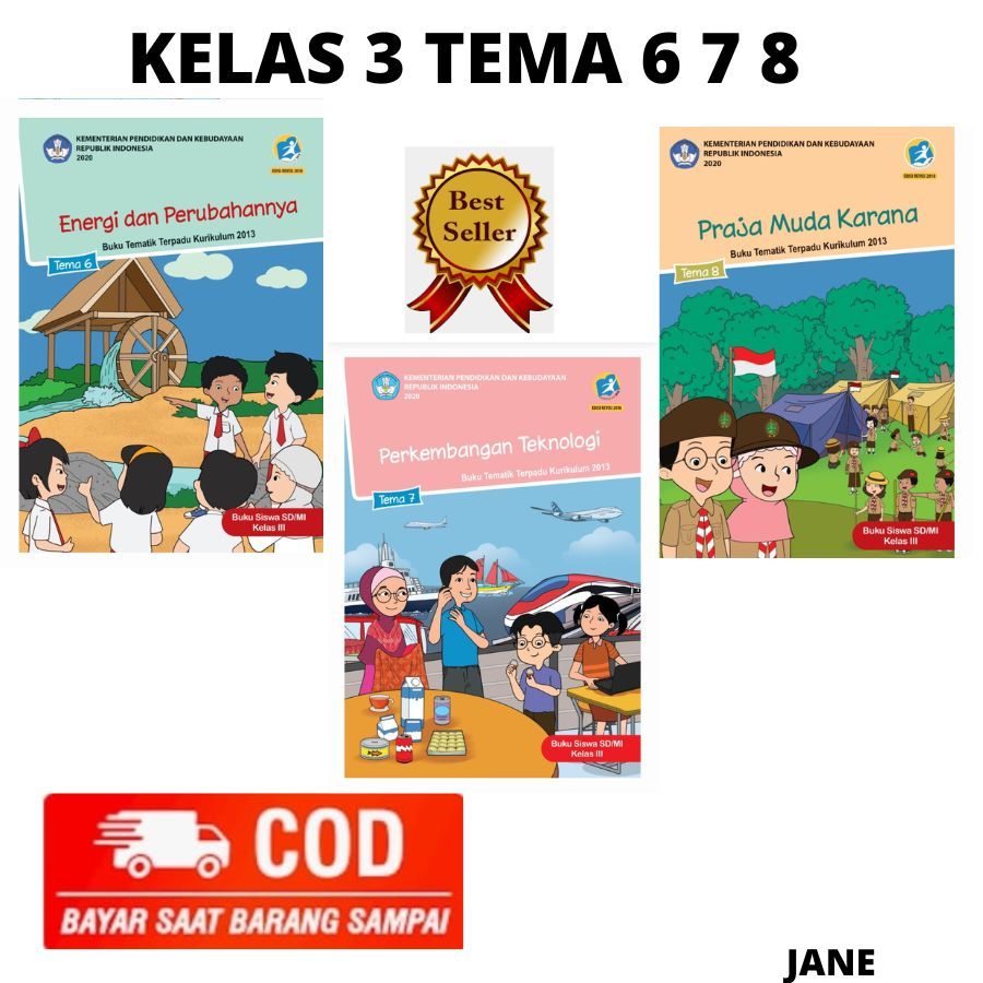 Jual Buku Tematik Kelas 3 Tema 6 7 8 Revisi 2018 Kurikulum 13 Harga 3 ...
