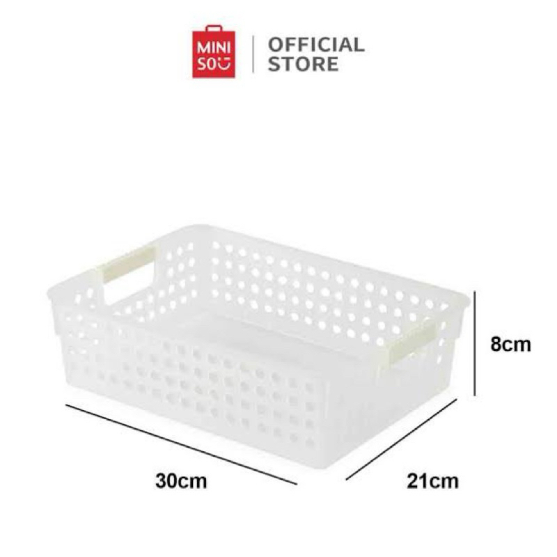 Jual Miniso Storage Box With Handle / Keranjang penyimpanan kotak ...