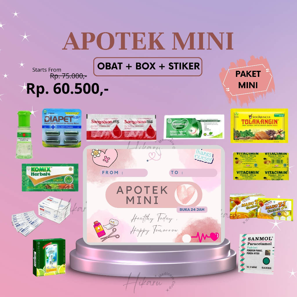 Jual Paket Apotek Mini & P3K Mudik Lengkap | Mudik Keluarga & LDR ...