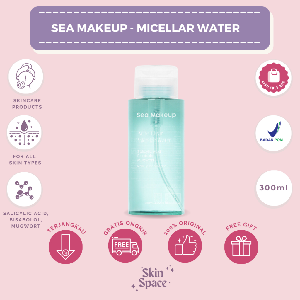 Jual SEA MAKEUP Micellar Water / Pembersih Wajah Makeup Remover