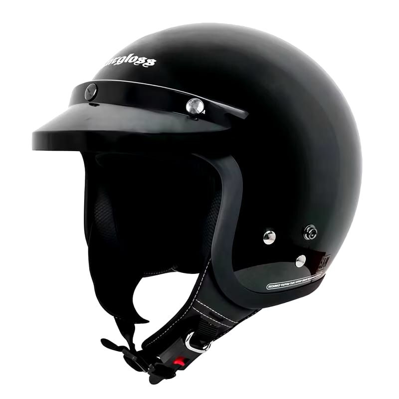 Helm Carglos Bogo Retro Dewasa Premium Sni Full Leher Pet Kaca Flat Datar Harga - foto 3