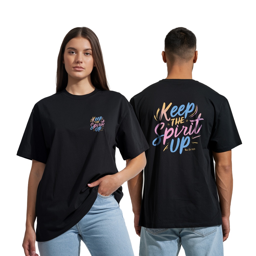 Jual URW Kaos Keep | Basic | Hitam | Unisex | Shopee Indonesia
