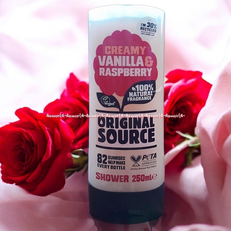 Jual Original Source 250ml Creamy Vanilla & Raspberry Shower Sabun Cair ...