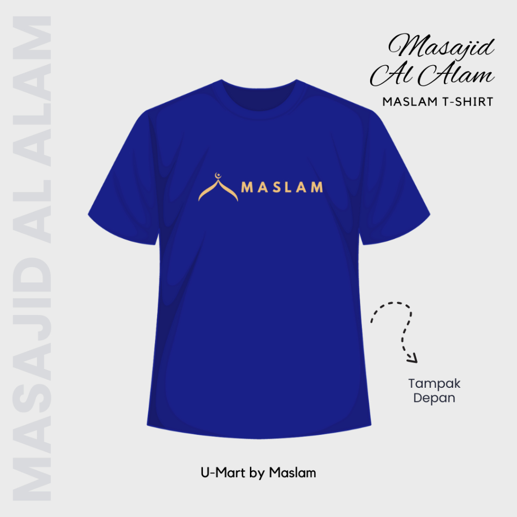 Jual Kaos Maslam Type 2 - Masajid Al Alam | Shopee Indonesia