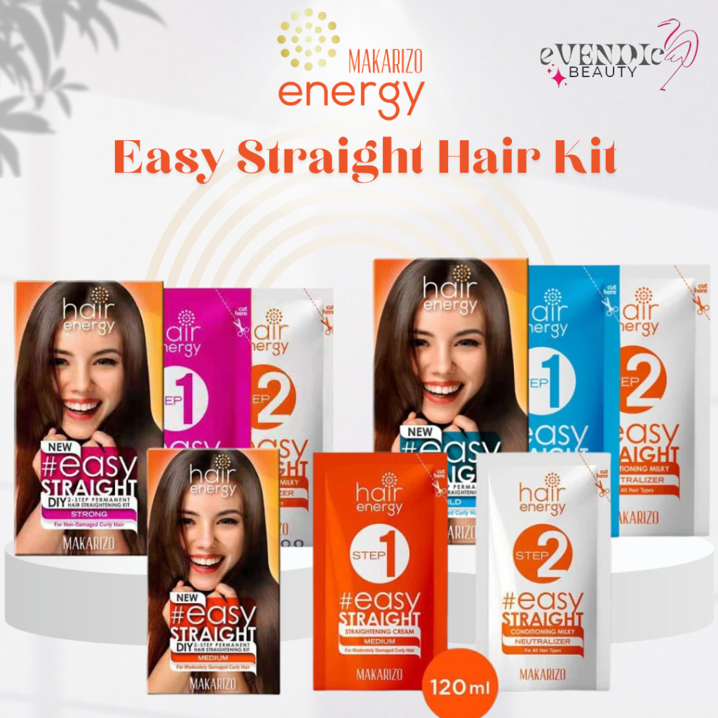 Jual READY MAKARIZO EASY STRAIGHT HAIR KIT 80MLX2 | BPOM | ORIGINAL ...