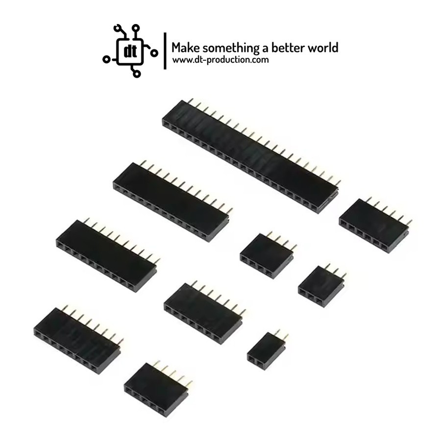 Jual Pin header female 3 pin 4 pin 6 pin 8 pin 16 pin 40 pin | Shopee ...