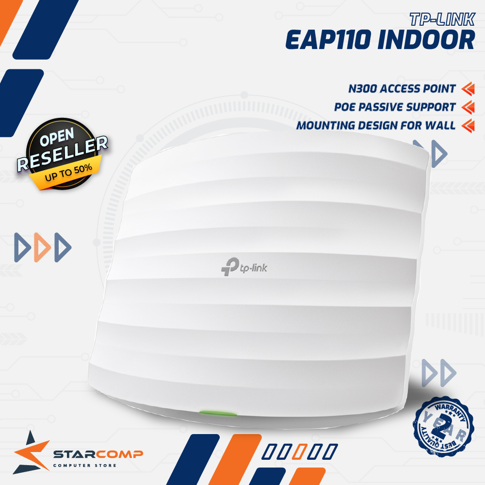 Jual TP-Link EAP110 N300 Wireless N Ceiling Mount Access Point EAP 110 ...