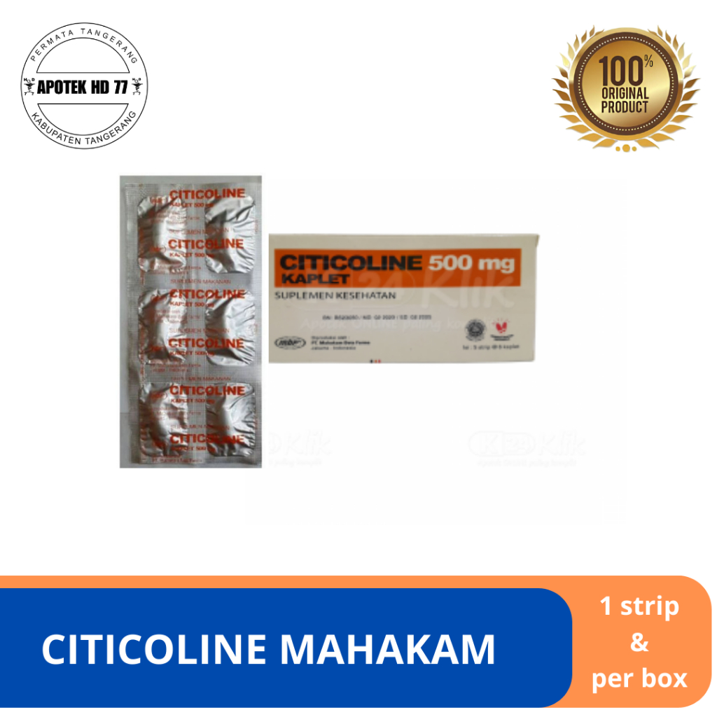Jual CITICOLINE 500mg MAHAKAM STRIP 6 KAPSUL | BOX 5 STRIP | Shopee ...