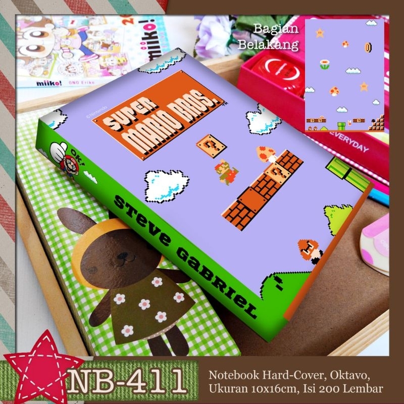 Jual Notebook Custom Super Mario Bros 90's Vibe | Shopee Indonesia