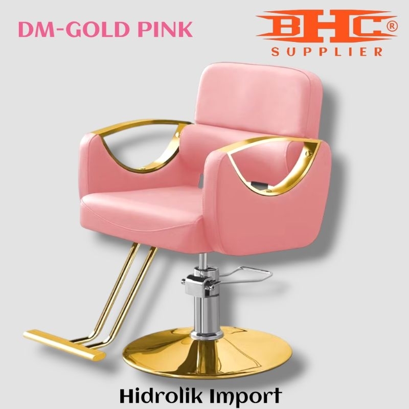 Jual Kursi Salon Hidrolik DM Gold Silver Pink Kursi Barber Pangkas ...