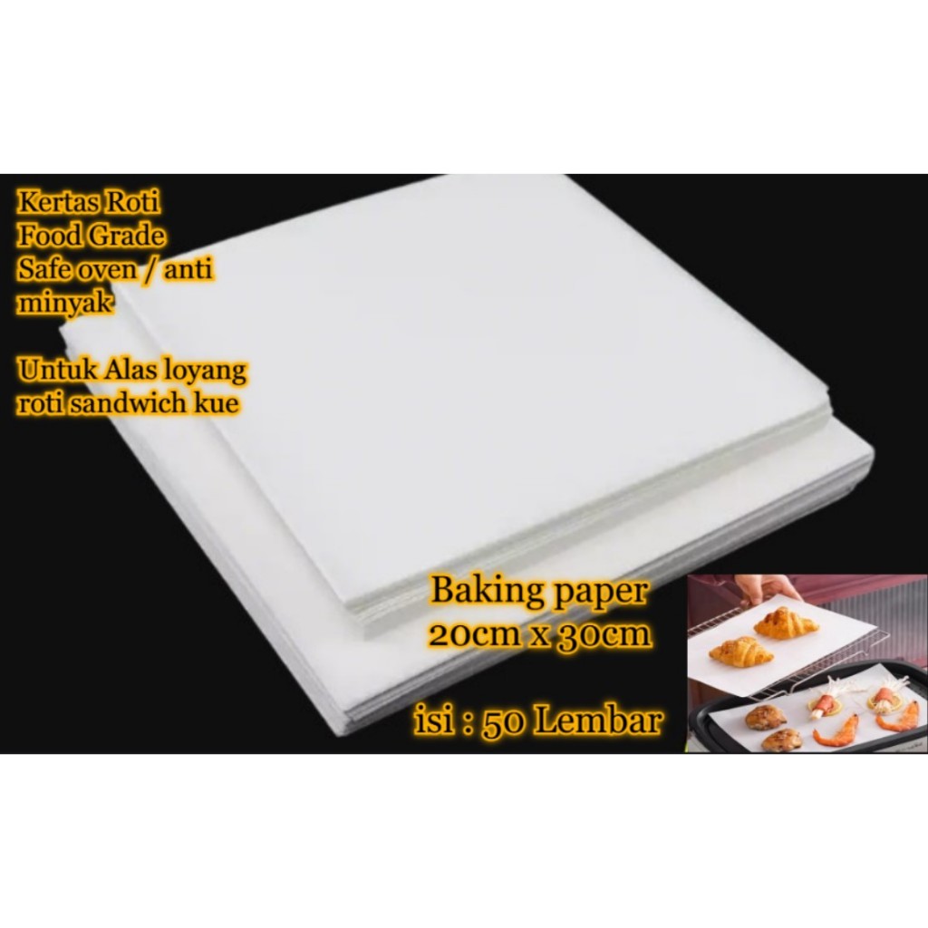 Jual Kertas Roti baking paper anti minyak safe oven | Shopee Indonesia