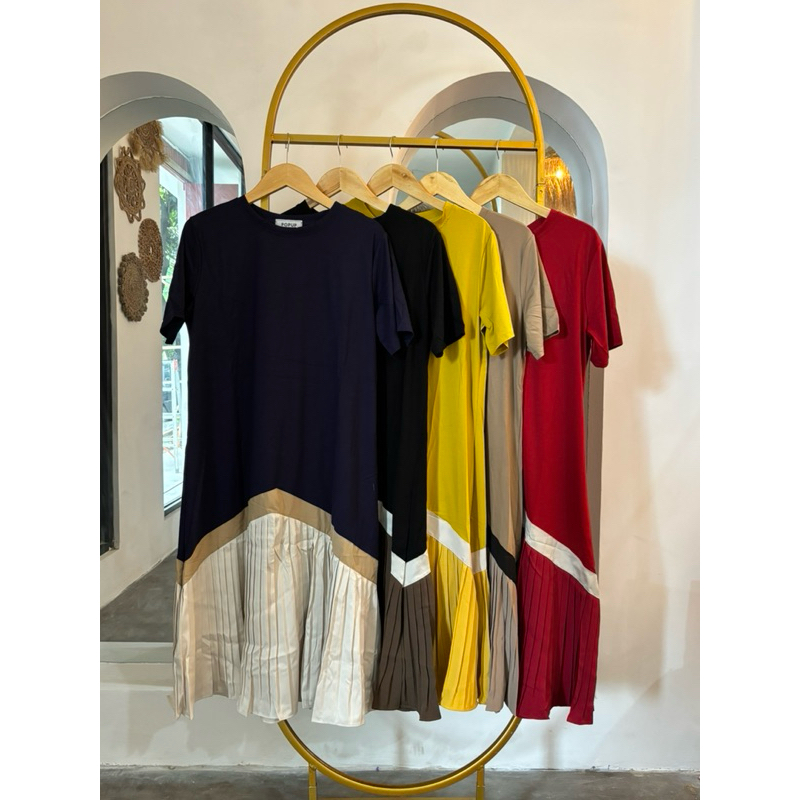 Jual Bunaa Midi Dress Brand POPUP Bangkok ready stock | Shopee Indonesia