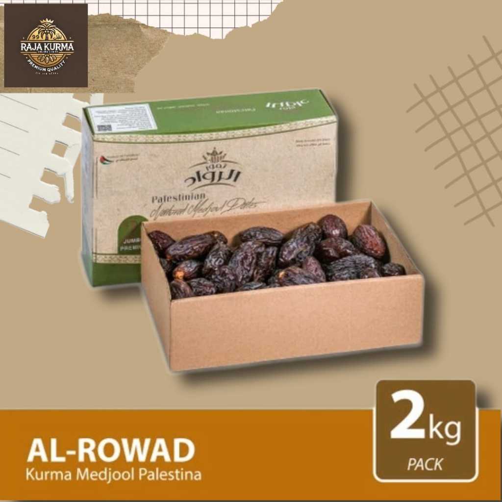 Jual AL-RWAD Kurma Medjool Palestina 2Kg Jumbo Large Premium Dates High ...