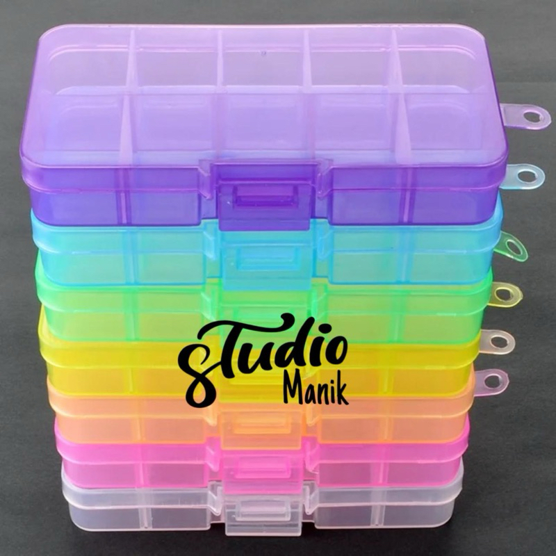 Jual Box Manik Sekat 10 12 15 24 Kotak Penyimpanan Aksesoris | Shopee ...