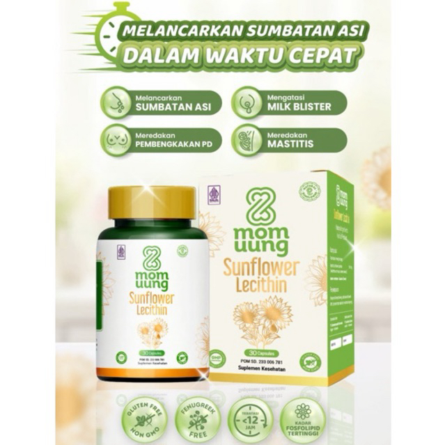Jual MOM UUNG 60 Kapsul Herbal mom uung 30 kapsul asi booster pelancar