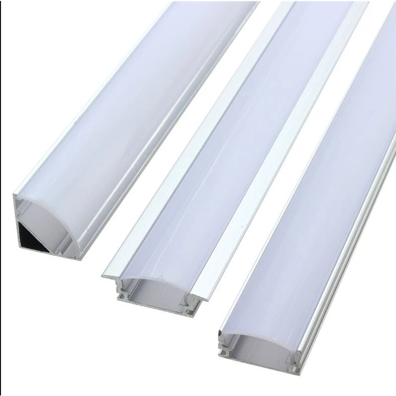 Aftertech Aluminiumprofil Für LED-Streifen, 35x35 Mm, 1 M Inkl. Transparenter Abdeckung - Für Feste LED-Montage