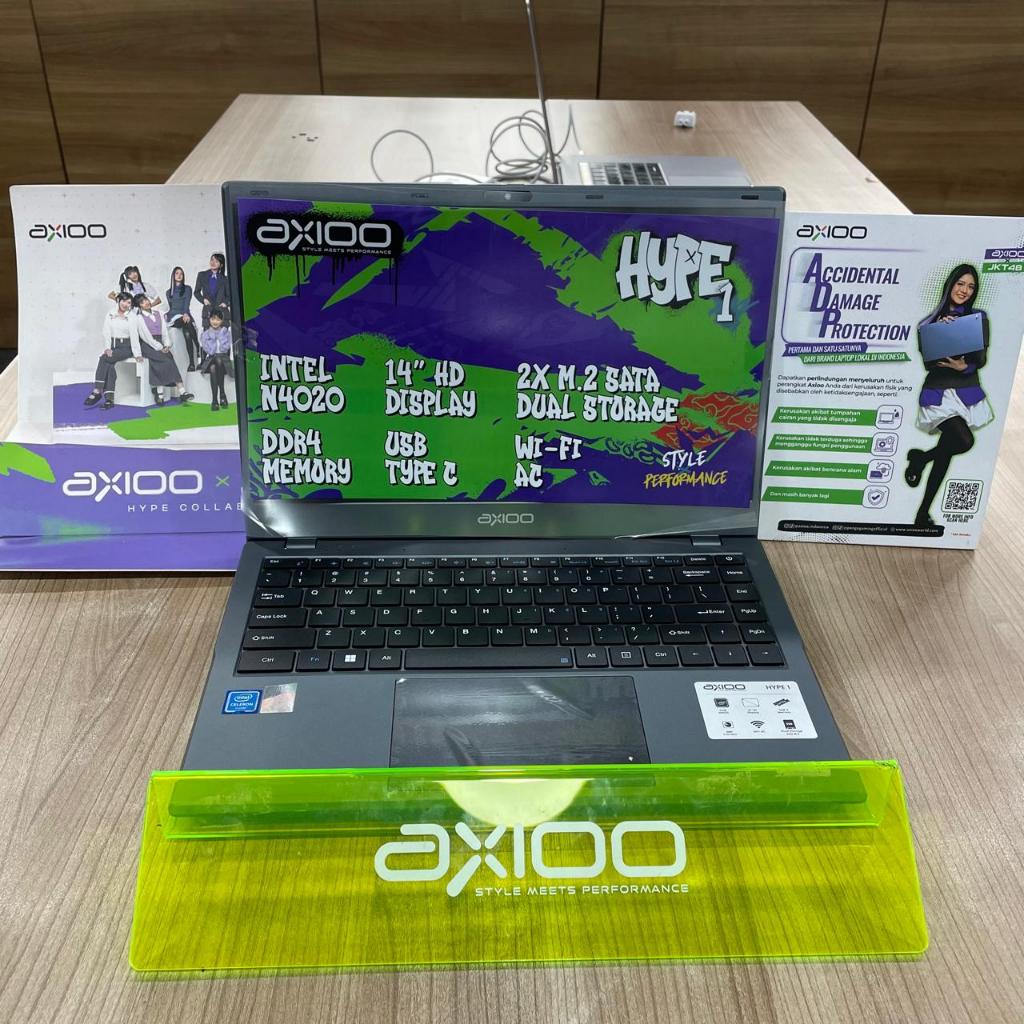 Jual AXIOO MYBOOK HYPE 1 INTEL CELERON N4020 RAM 4GB/SSD 128 GB - NEW ...