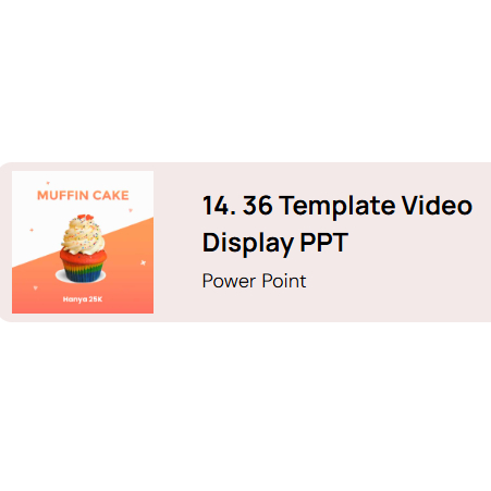 Jual 36 Template Video Display PPT | Shopee Indonesia