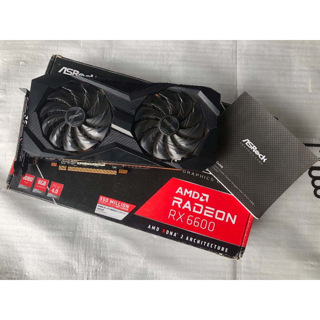 Jual AMD Radeon RX 6600 GPU VGA Card Graphic Asrock Challenger 8 gb ...