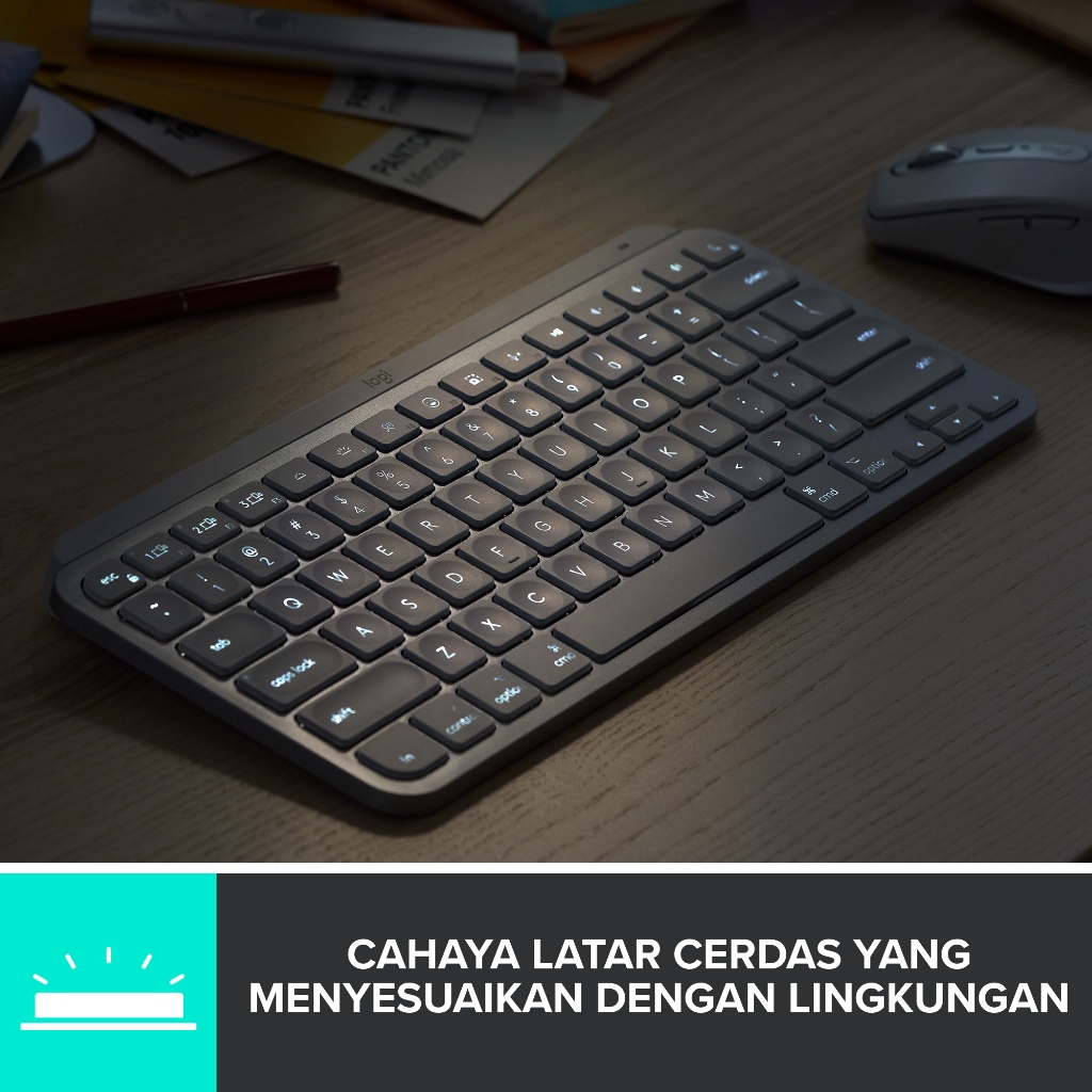 Logitech MX Keys Mini Keyboard Wireless Bluetooth Minimalist Backlit Illuminated for Power Users Windows, Mac, iOS, Linux & Android (6)