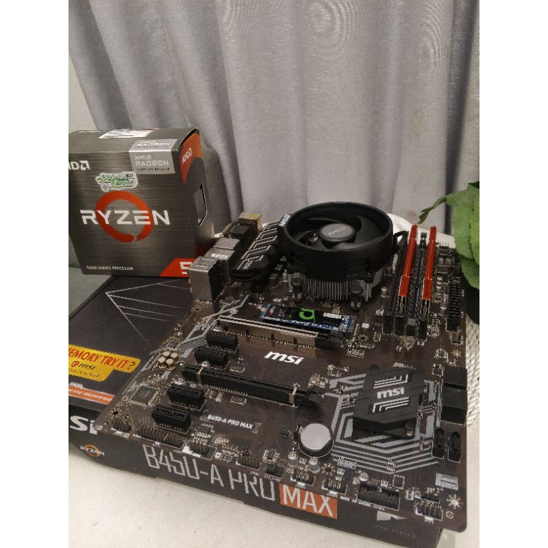 Pack Carte Mère MSI B450 A Pro Max + Processeur AMD Ryzen 5 2600 - Occasion