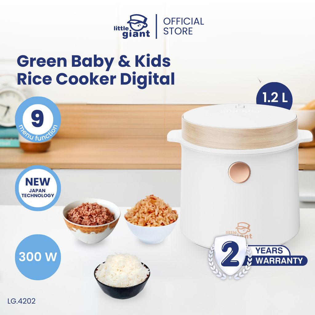 Jual Little Giant Digital 1.2L Green Baby & Kids Rice Cooker | Rice ...