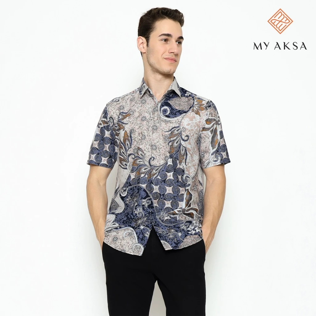 Batik Pria Kemeja Pendek Wesley Willa