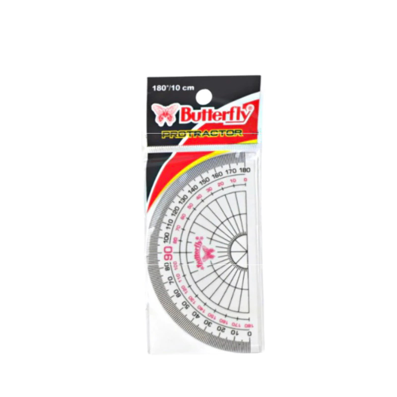 Jual Penggaris Busur Derajat Butterfly 180/10 cm Protractor No.4 ...