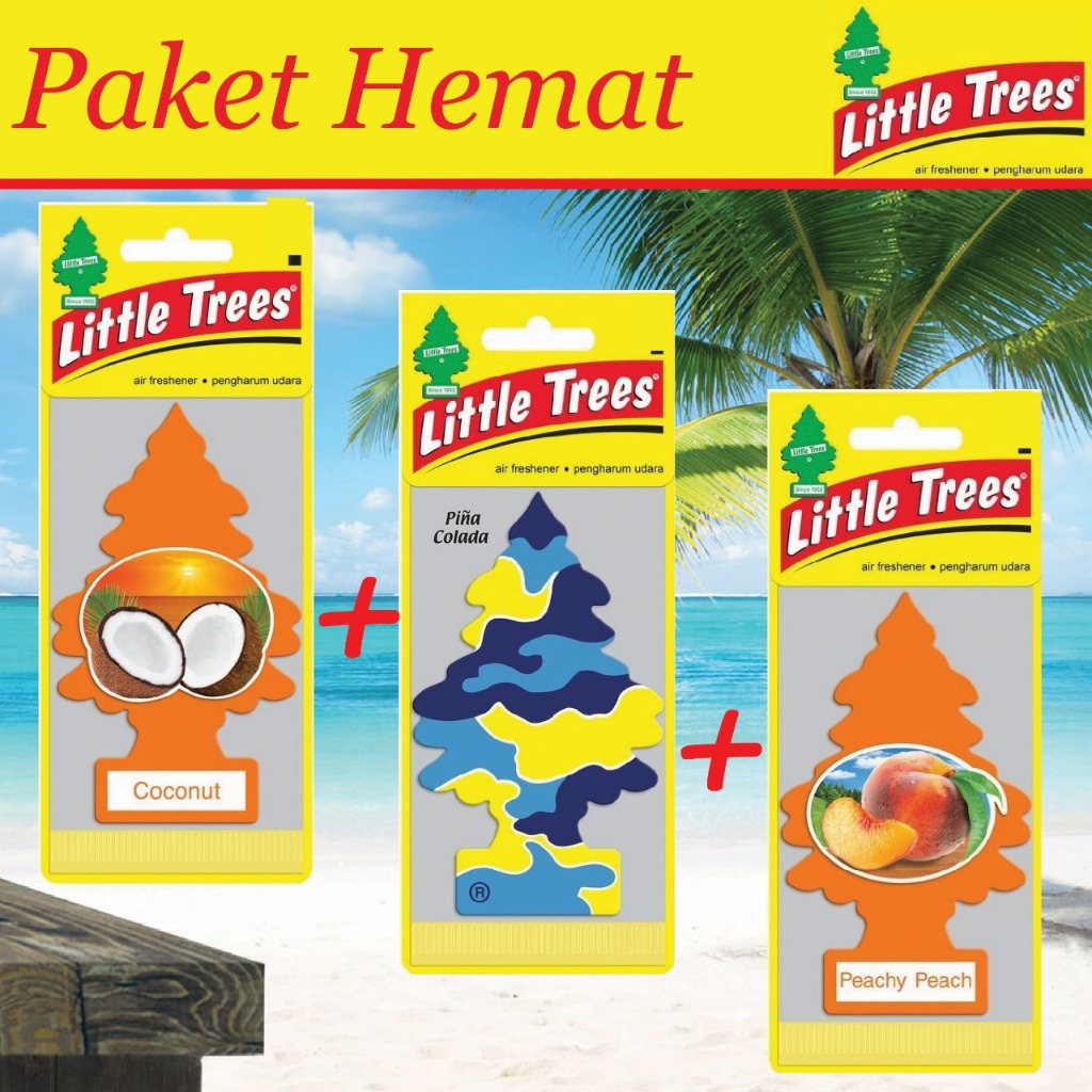 Jual Paket Hemat Ramadhan Little Trees Coconut+ Pina Colada + Peachy ...