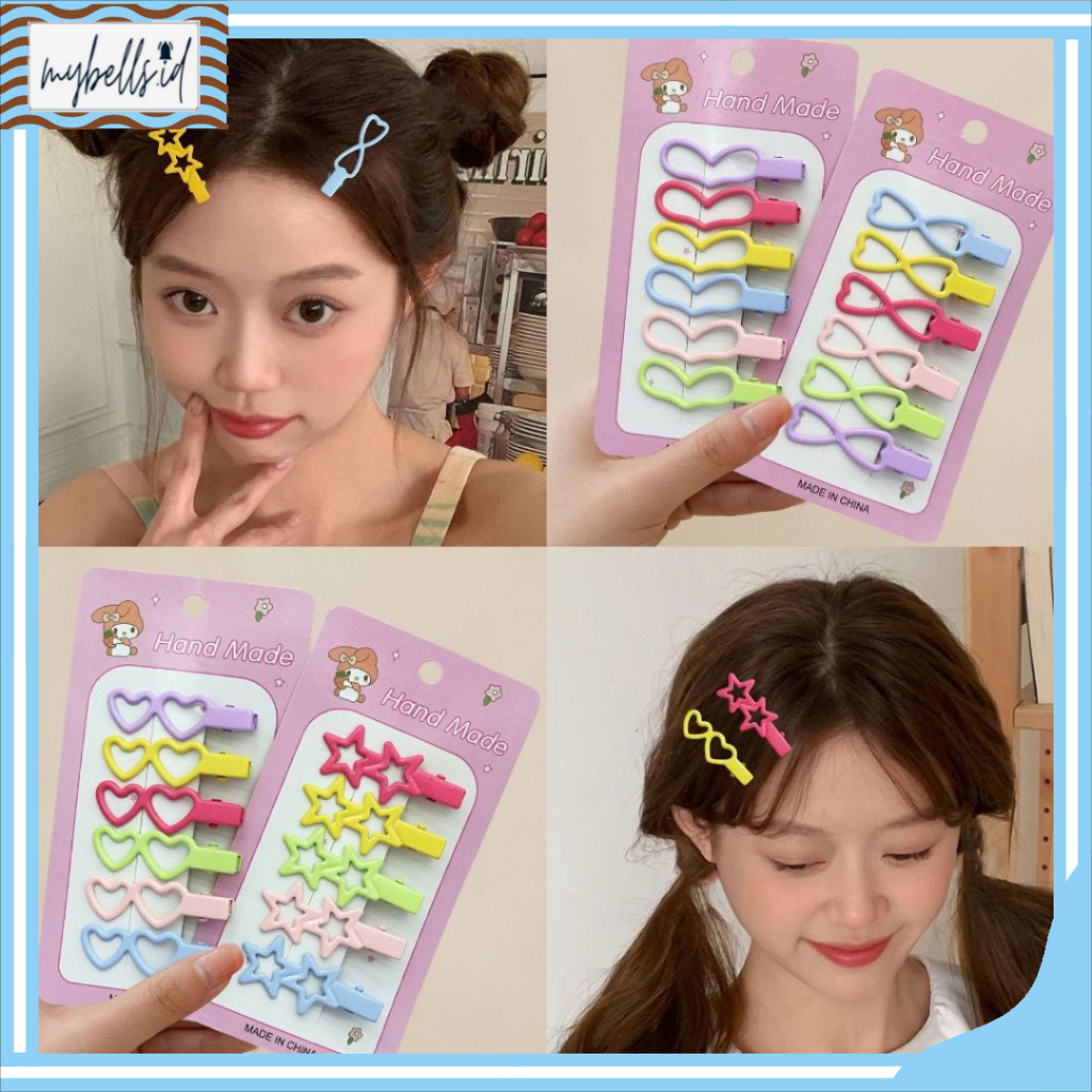 Jual MB JR553 Jepit Rambut Mini Set Isi 5 Motif Lucu Aksesoris Rambut ...