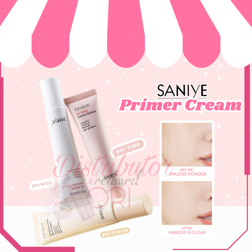Jual SANIYE Primer Cream Invisible Pore Makeup Base All Day Matte Oil ...
