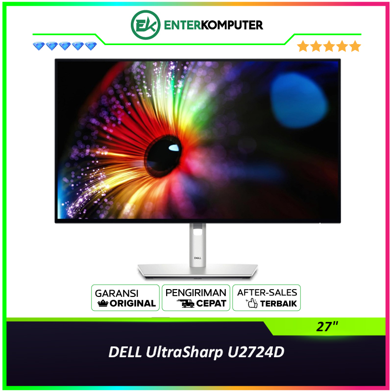 Jual DELL UltraSharp U2724D 27" QHD IPS Black 120Hz USB-C Hub Monitor ...