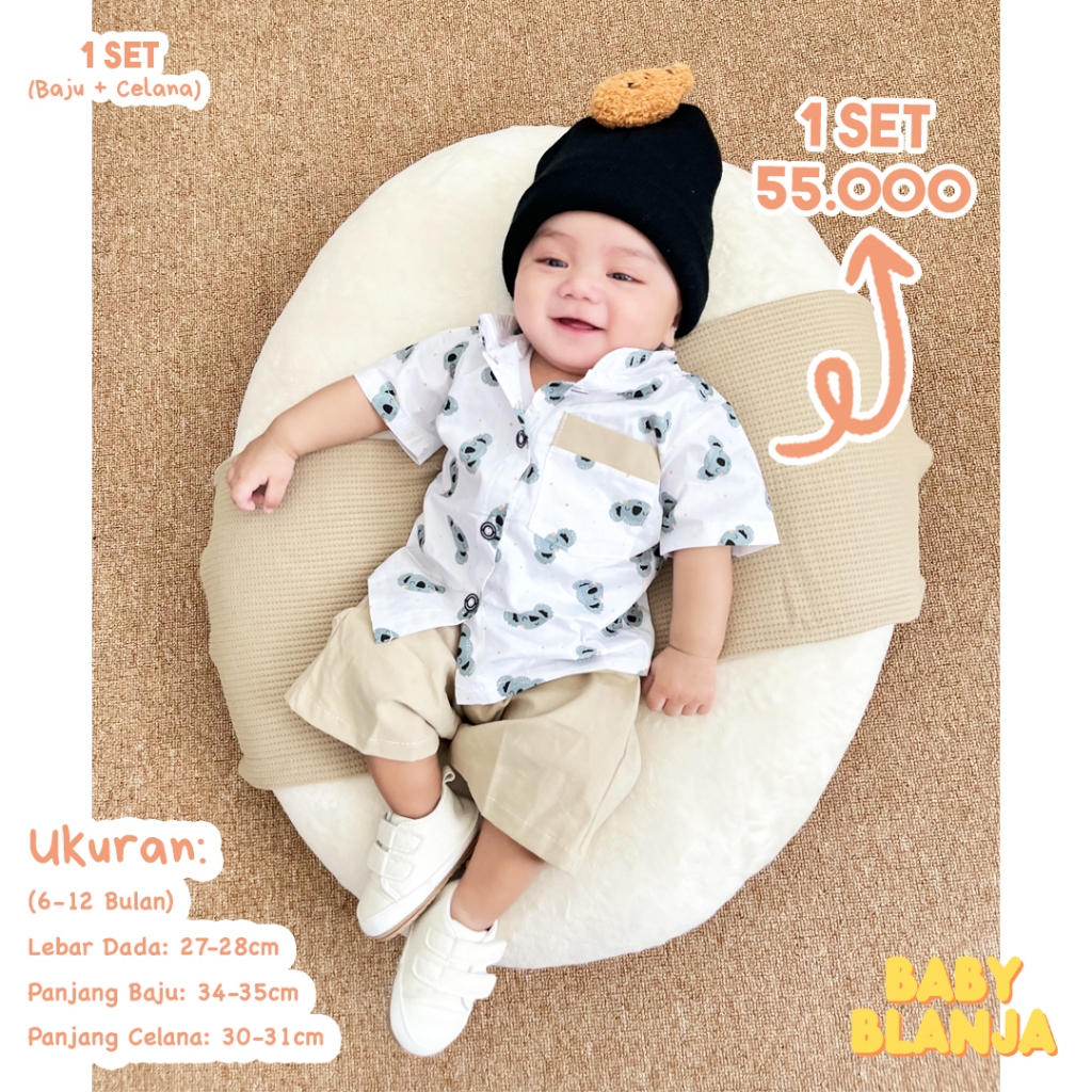 Charlie Set Baju Bayi Laki Laki
