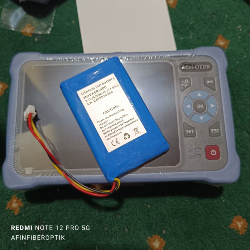 Jual battery otdr mini pro/battery otdr smart mini/battery otdr skycom ...