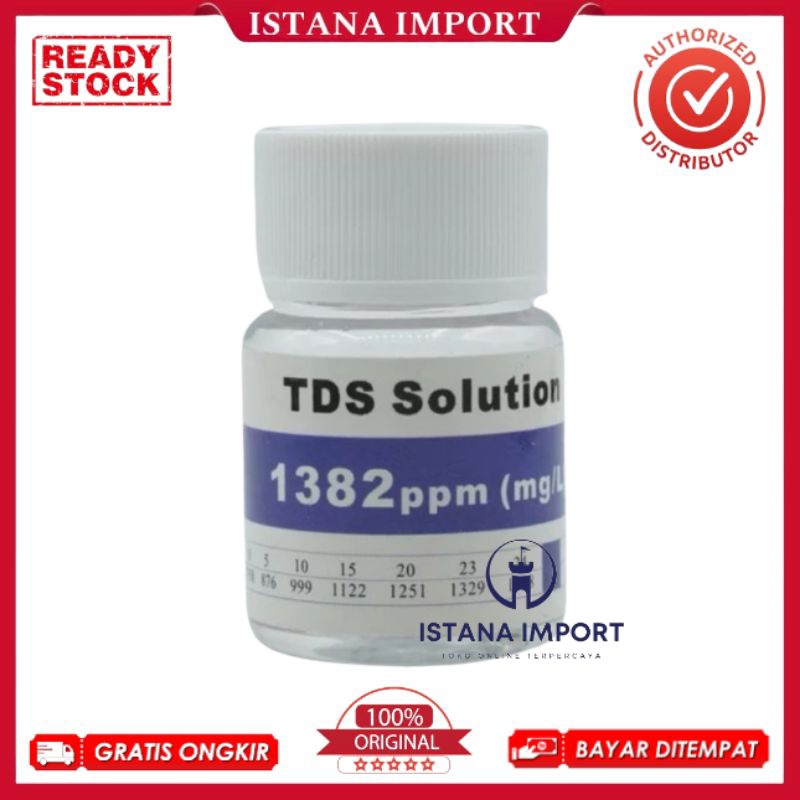 Jual Cairan kalibrasi TDS Meter Solution (1 pcs) TDS Tester Calibration ...