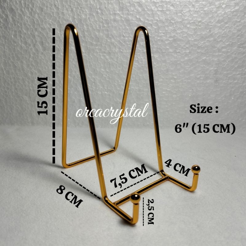 Jual Stand display (Besi Polos) kaki pajangan dudukan piring hias buku ...