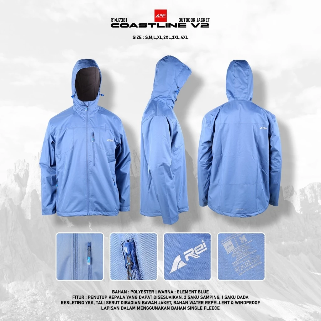 Jaket Gunung Coastline V2 Arei Outdoorgear