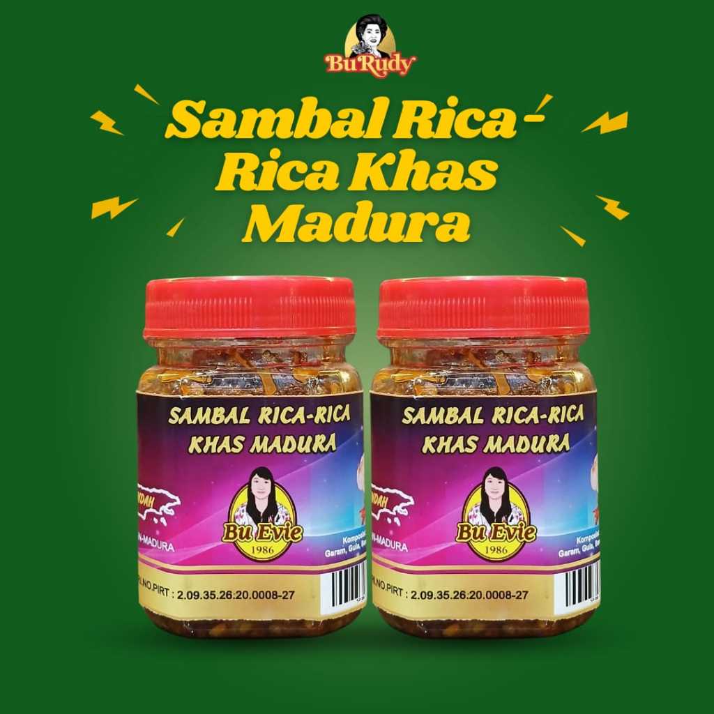 Jual Sambal Rica Rica & Sambal Cumi Hitam Bu Evie Khas Pulau Madura ...