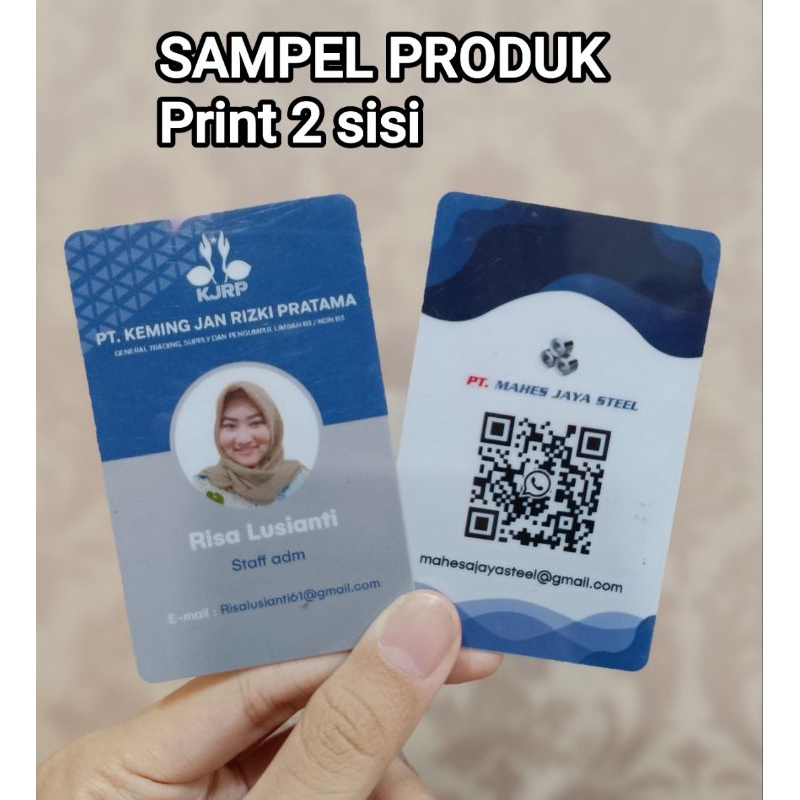 Jual Cetak ID Card Custom Super Glossy Name Tag Member Card Murah ...