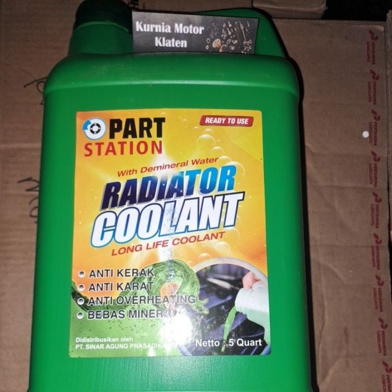 Jual COOLANT RADIATOR Long Life Part Station 5L | Shopee Indonesia