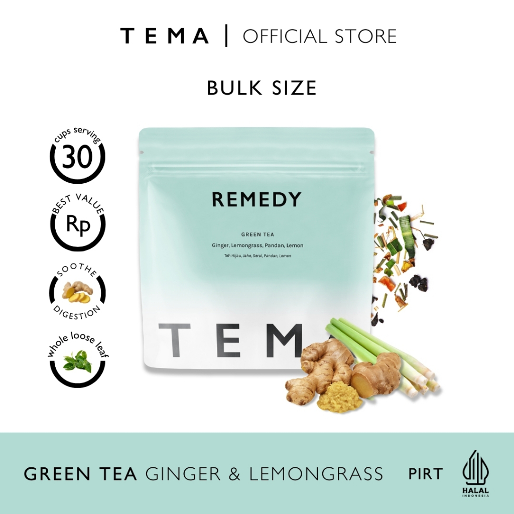 Jual Remedy - Lemongrass Ginger Tea - TEMA Tea Loose Leaf Large Pouch ...