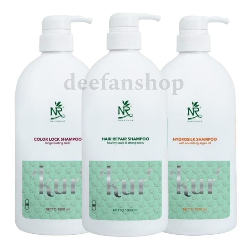 Jual NR KUR REPAIR Shampoo / Shampo Perawatan Rambut Rontok 1000ml ...
