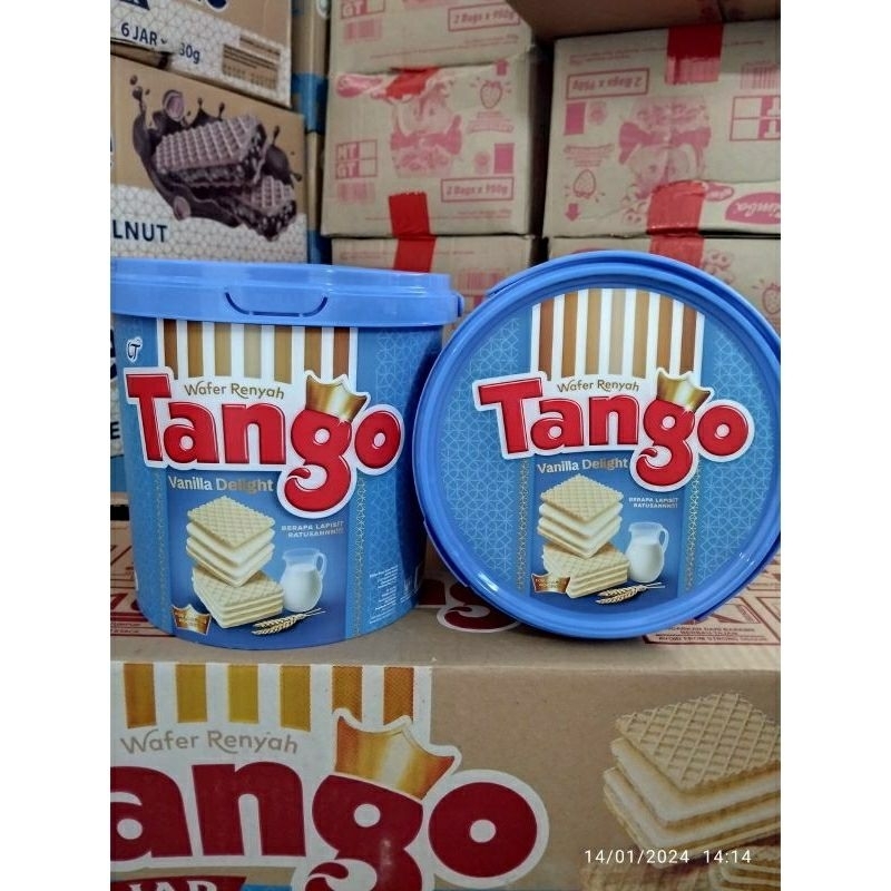 Jual WAFER TANGO RASA VANILA//COKLAT//WAFER TANGO JAR 240 WAFER//WAFER ...